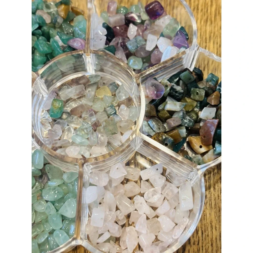 Assorted Natural Stone Beads for Jewelry Making - Mixed Bulk Semi Precious